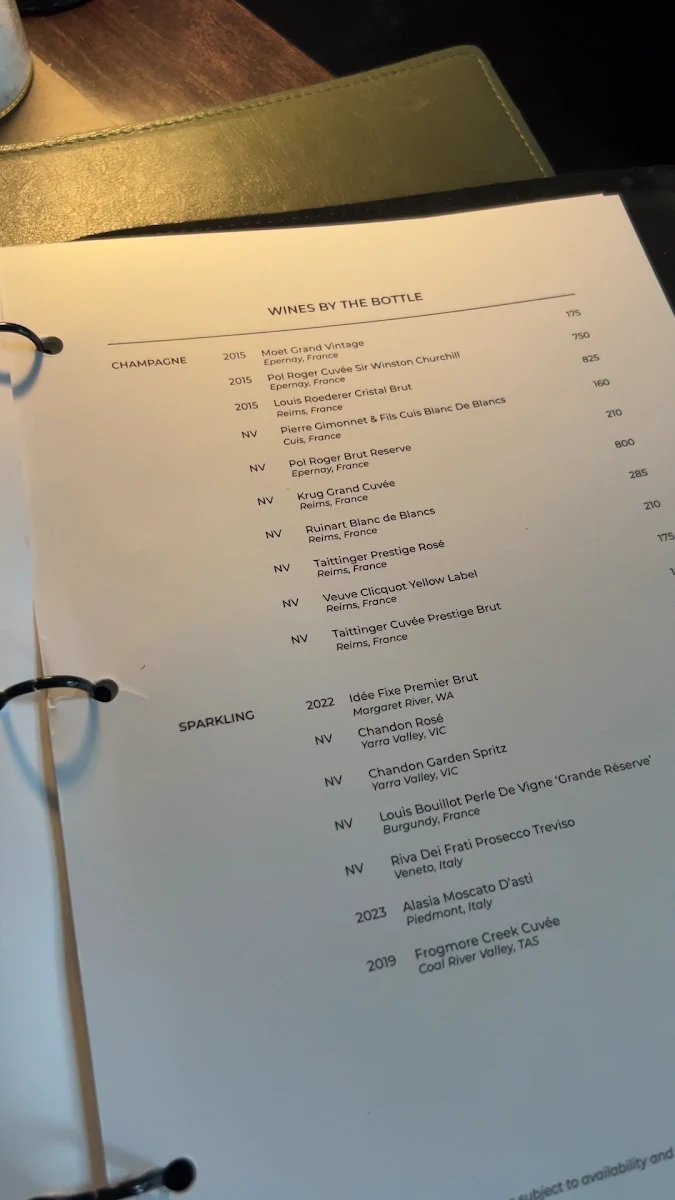 Menu, Rich & Rare Restaurant