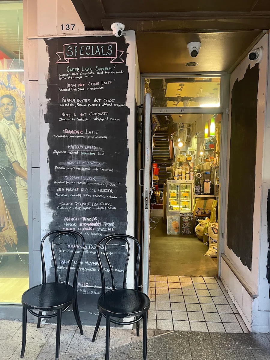 Menu, Coffee Republic