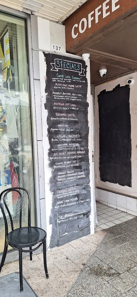 Menu, Coffee Republic