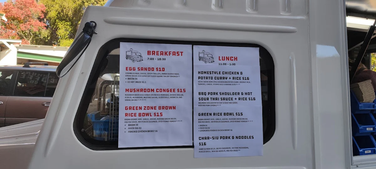 Menu, Community Coffee Co