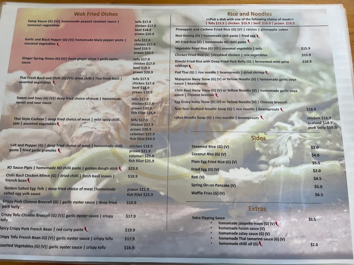 Menu, Bite Me Restaurant TAS