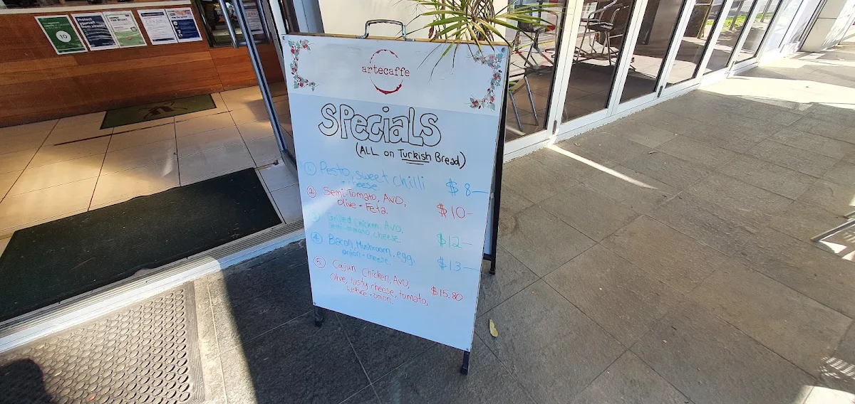 Menu, Cafe Divine