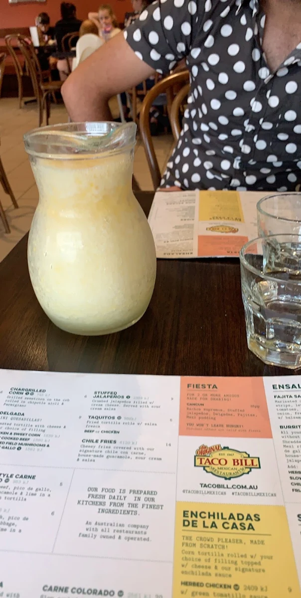 Menu, Taco Bill - Epping