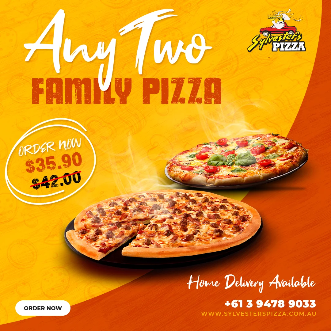Menu, Sylvester's Pizza