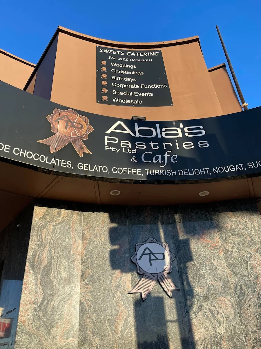 Menu, Abla's Pastries
