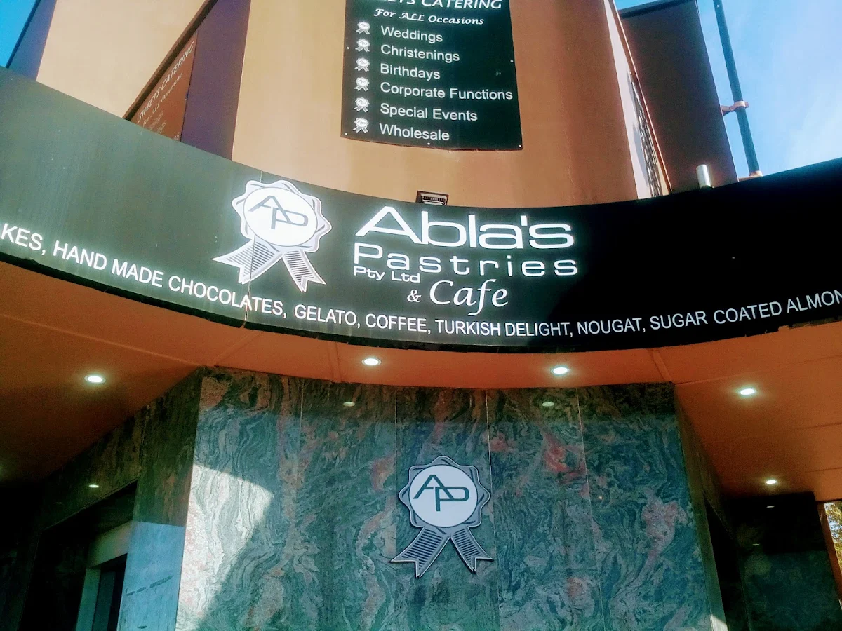 Menu, Abla's Pastries