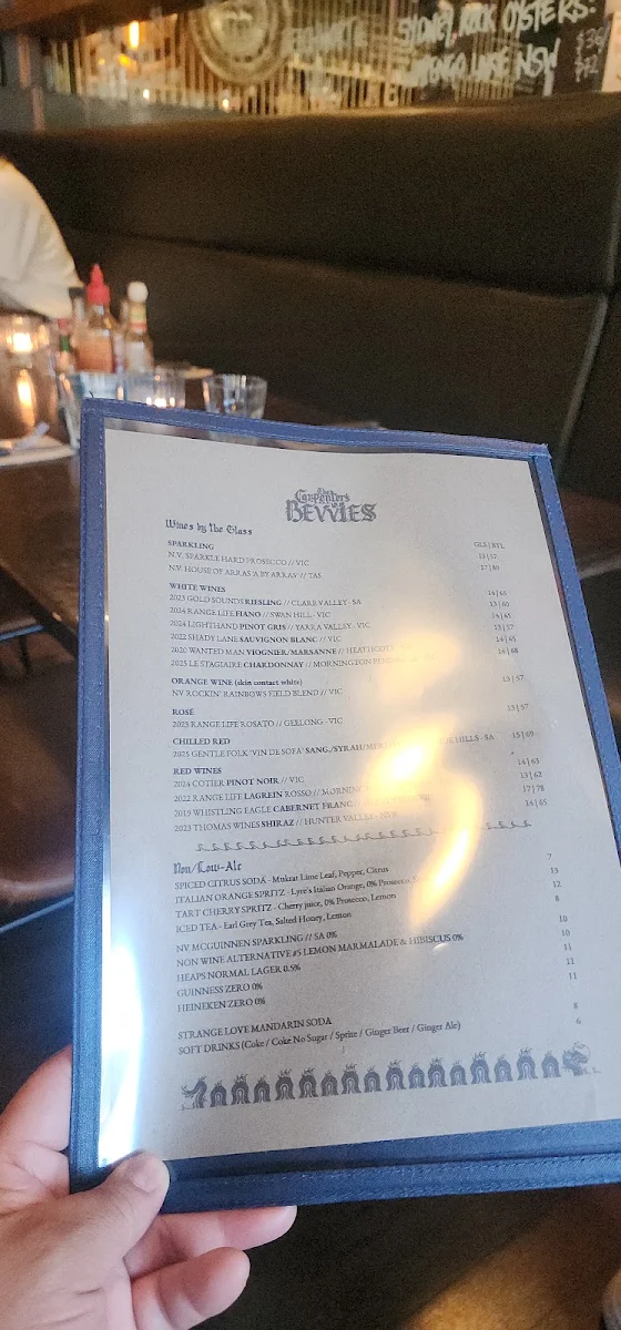 Menu, The Carpenter's Ruin