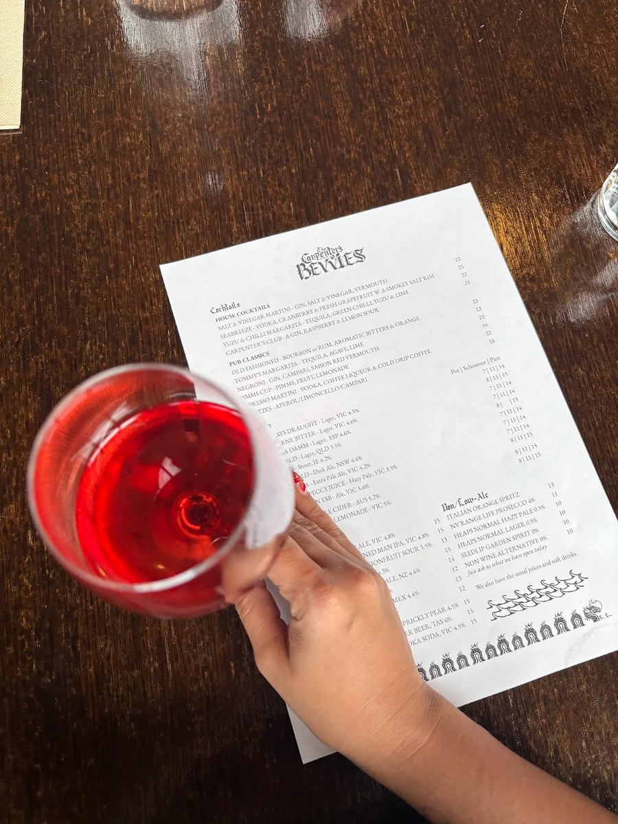 Menu, The Carpenter's Ruin