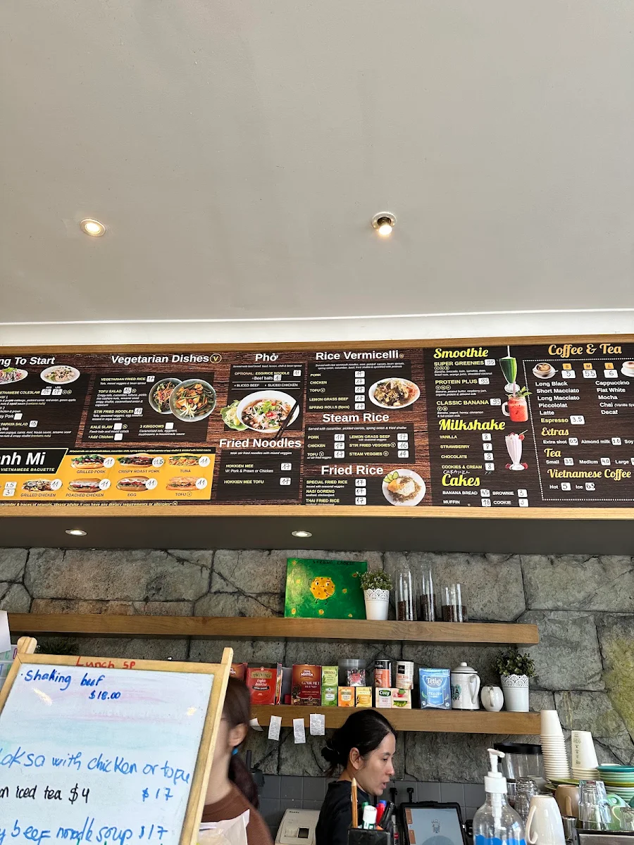 Menu, Pho 121