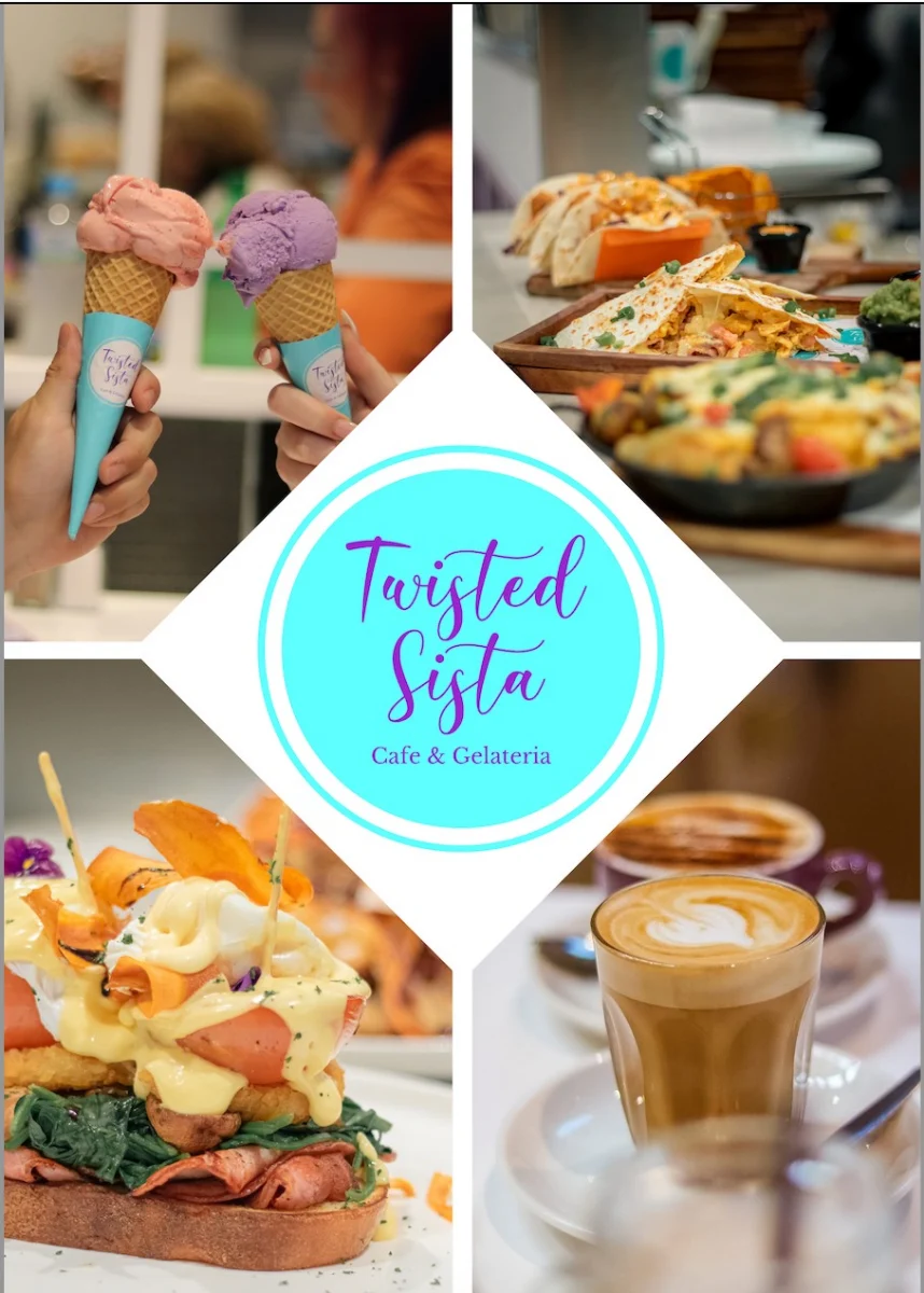 Menu, Twisted Sista Cafe & Gelateria Pakenham Market Place