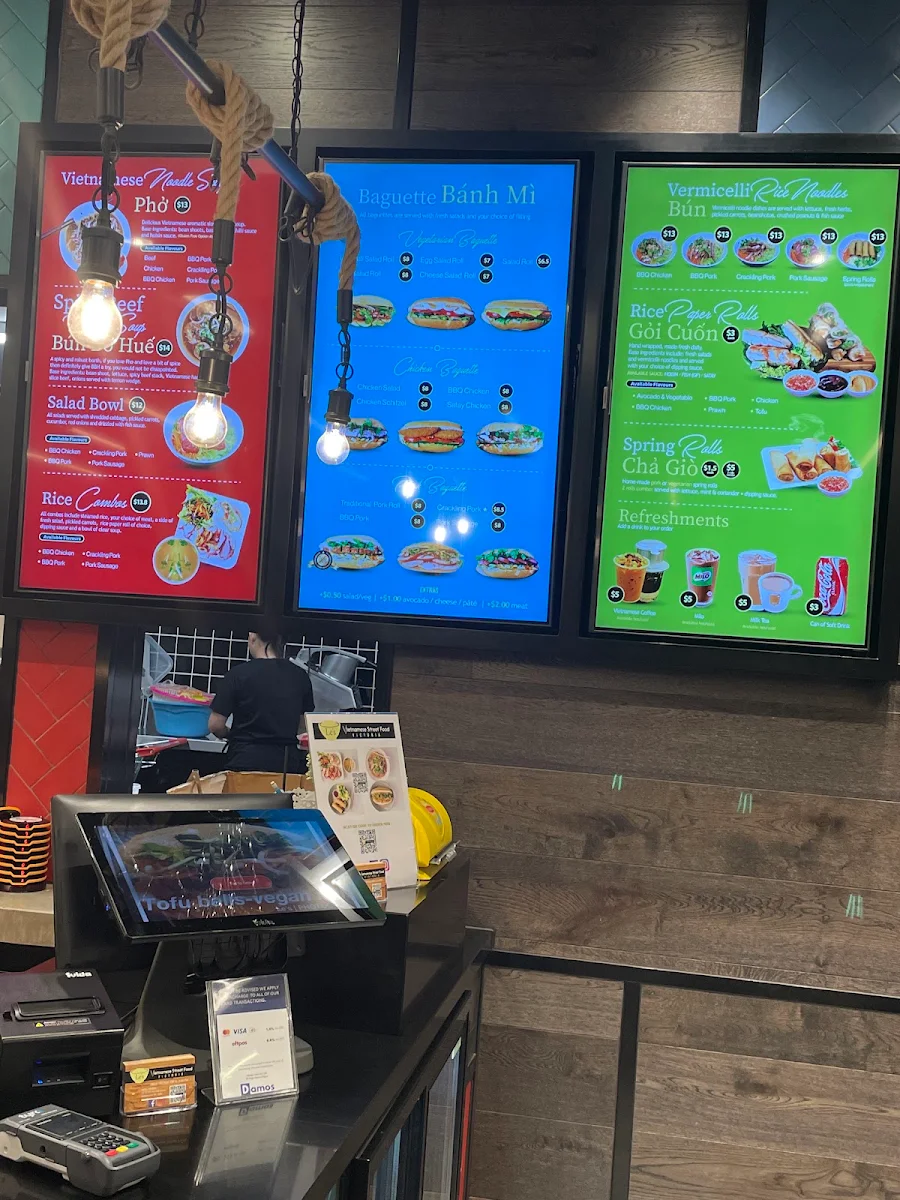 Menu, Le’s Vietnamese Street Food