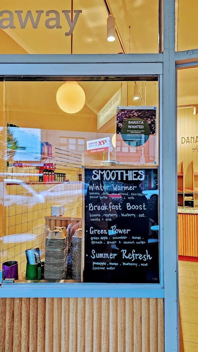 Menu, Dana Patisserie
