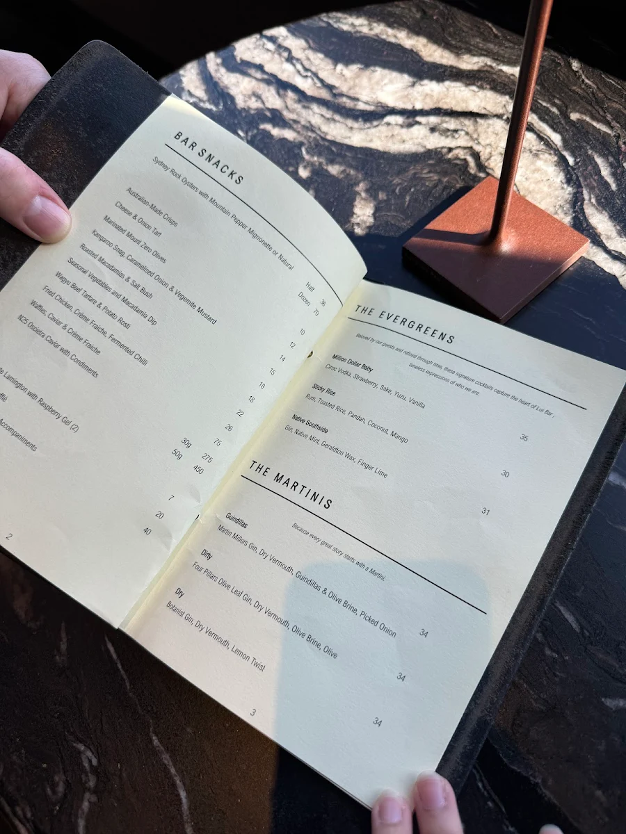 Menu, Vue de monde