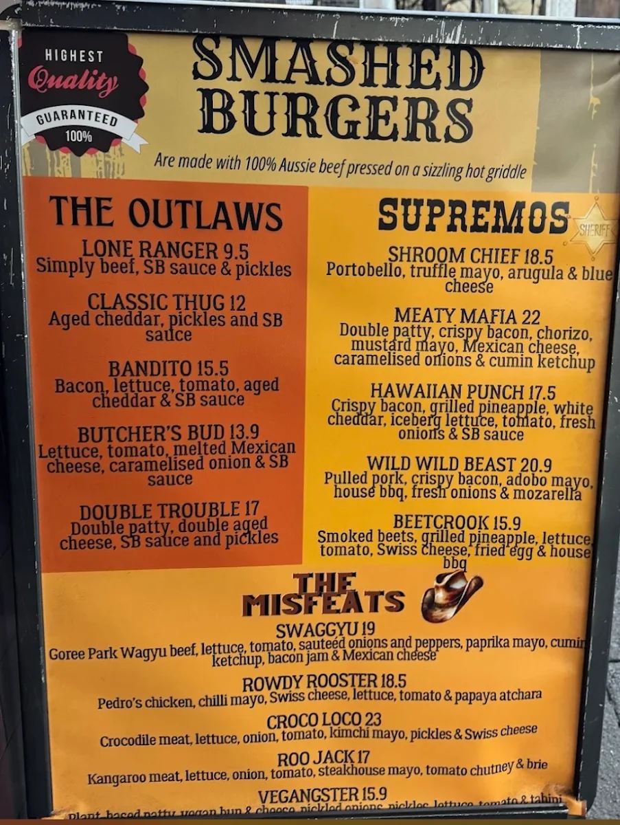Menu, Smokey Bundits