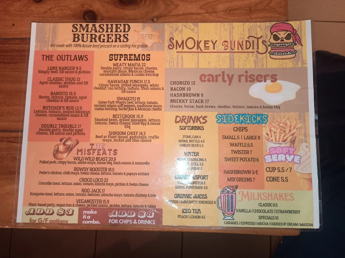 Menu, Smokey Bundits