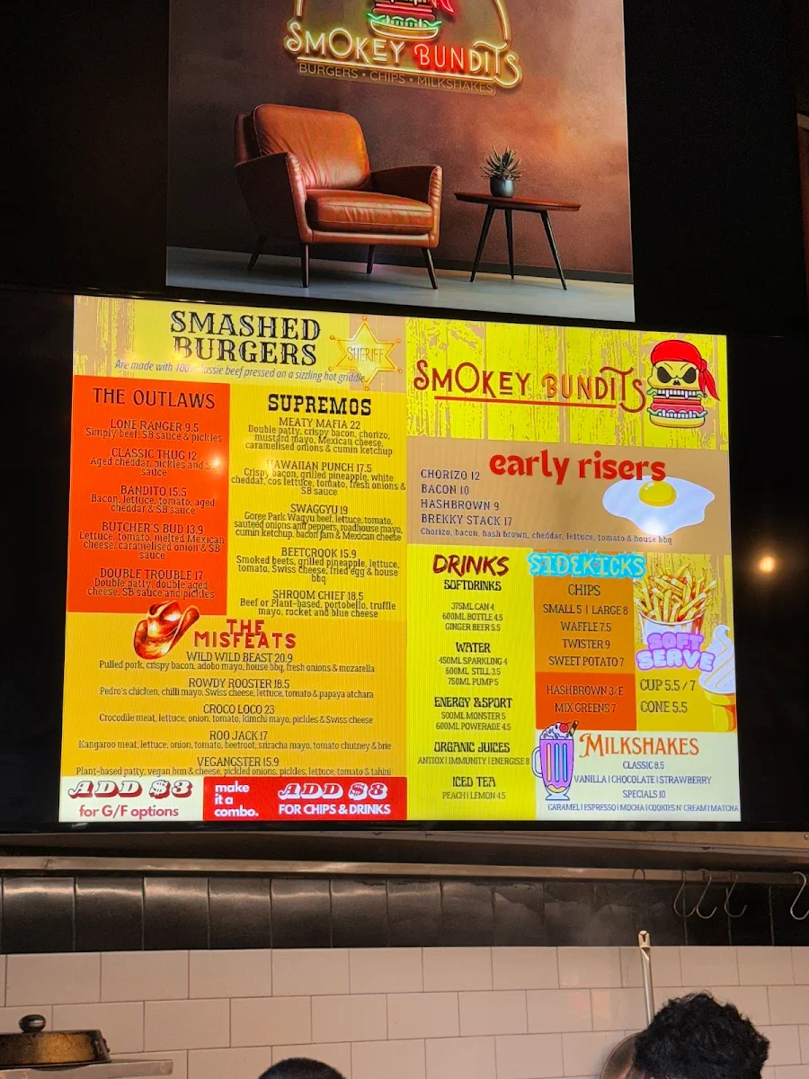 Menu, Smokey Bundits