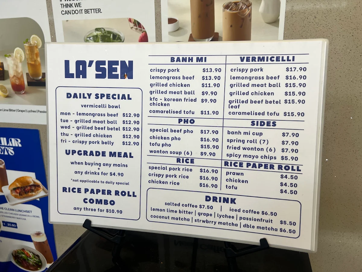 Menu, LA'SEN