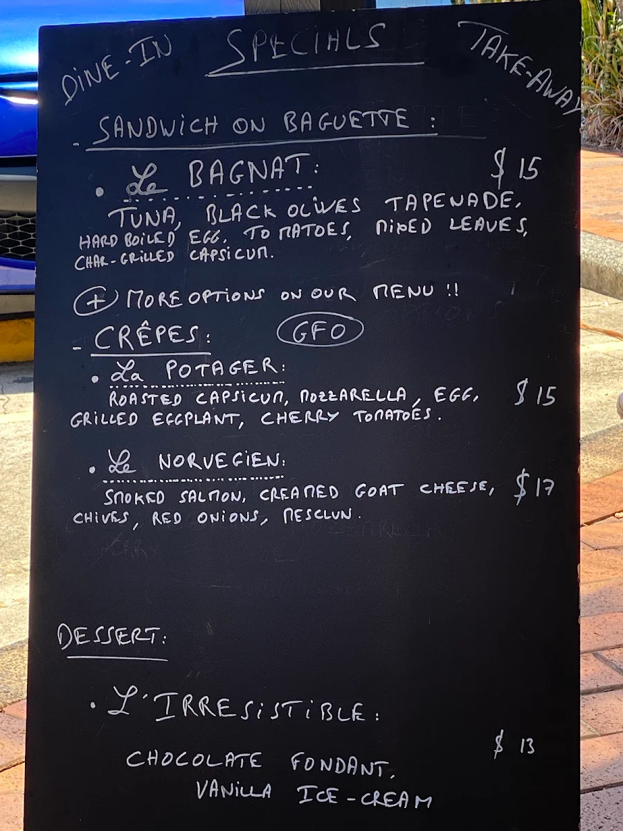 Menu, Miquette