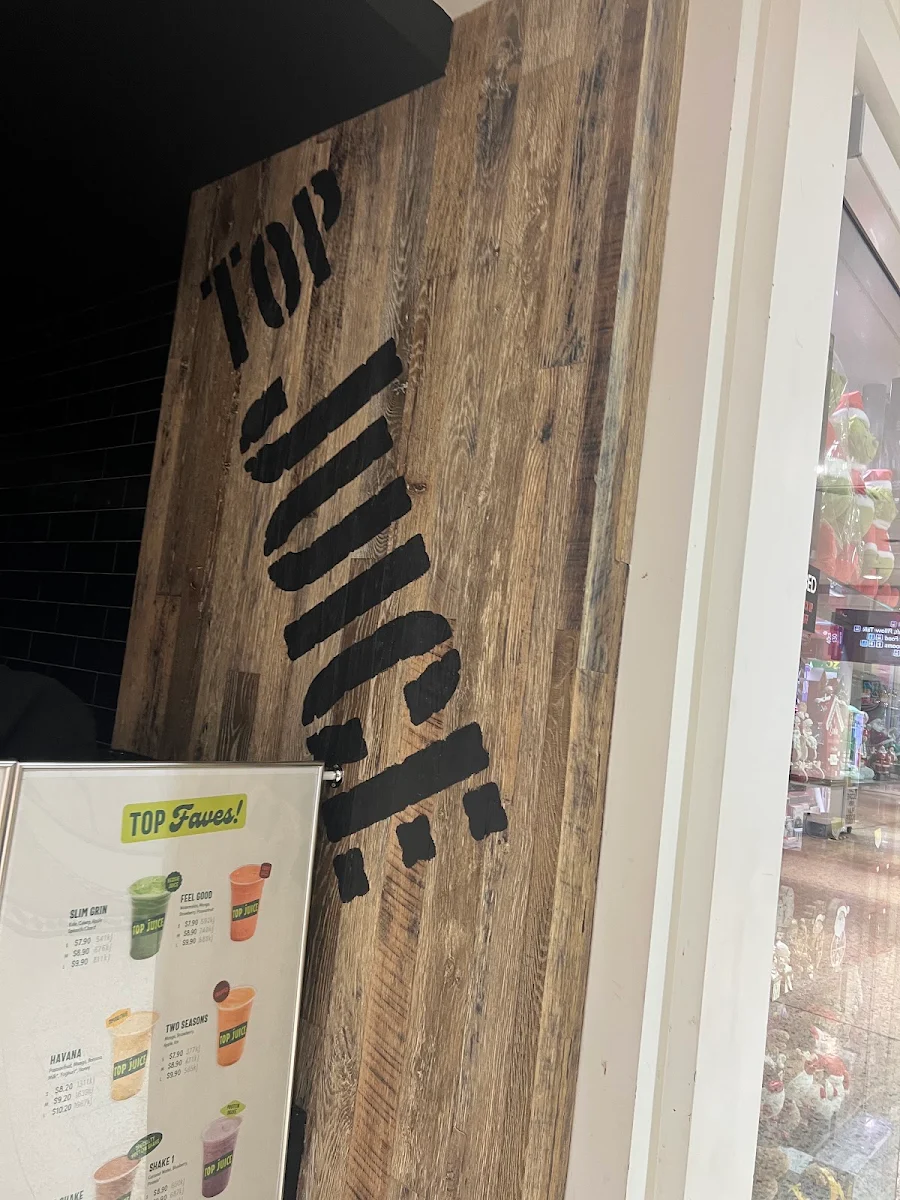 Menu, Top Juice Woden