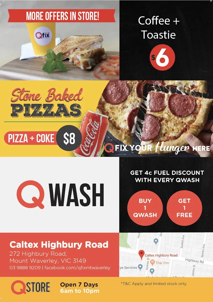 Menu, Qfix (Tremont)