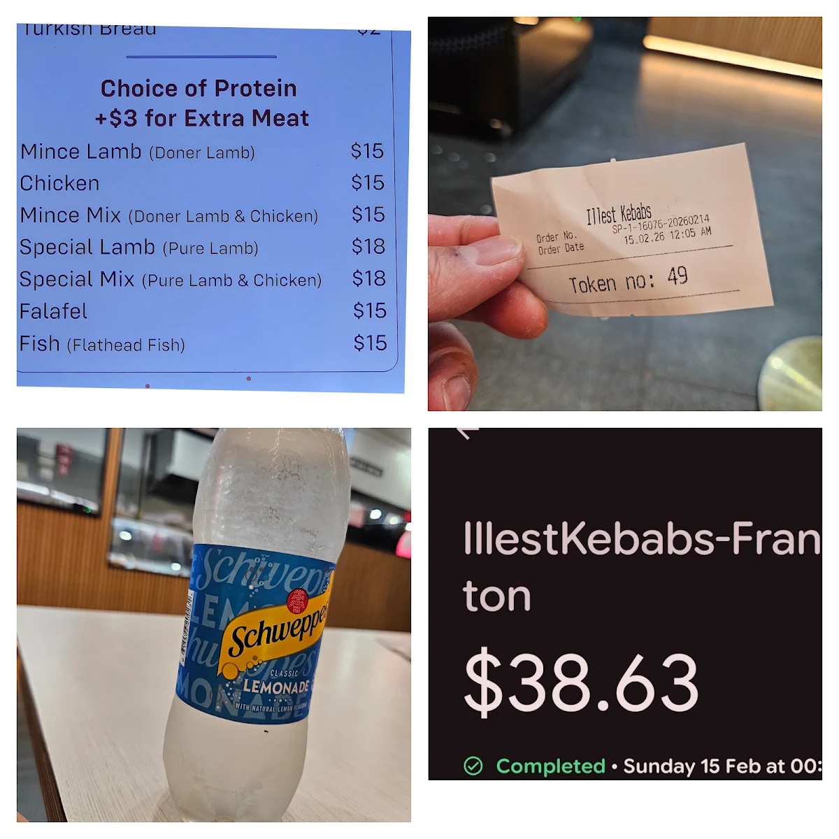 Menu, ILLEST KEBABS
