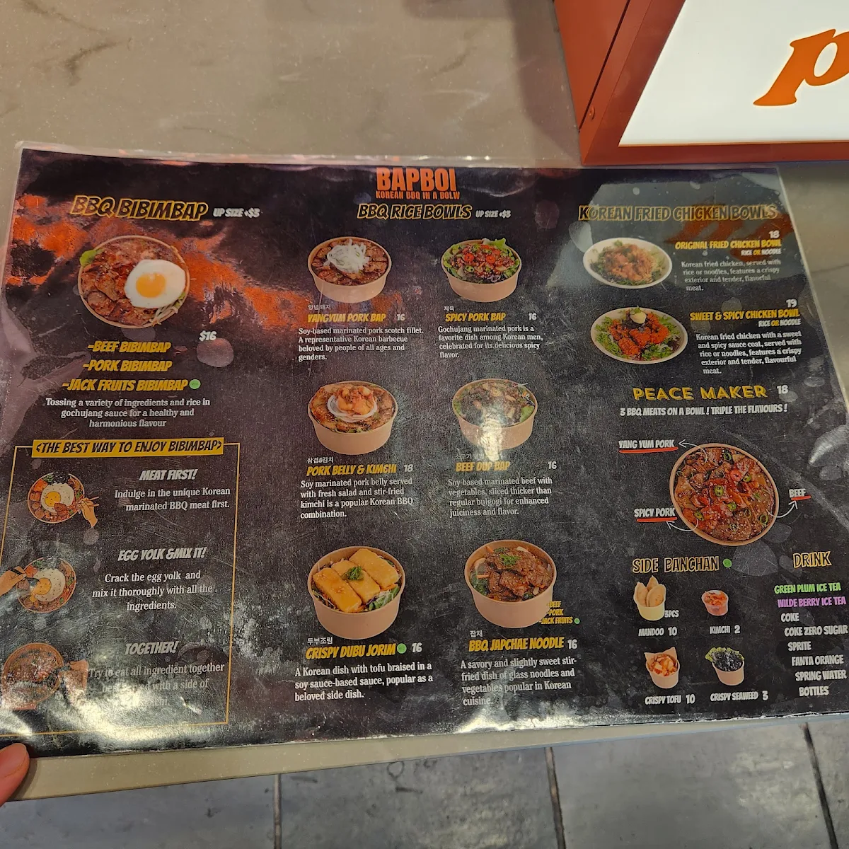 Menu, bapboi Korean BBQ (Northlake)