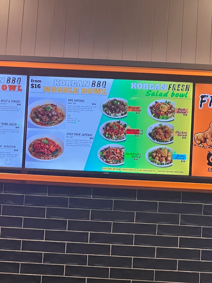 Menu, bapboi Korean BBQ (Northlake)