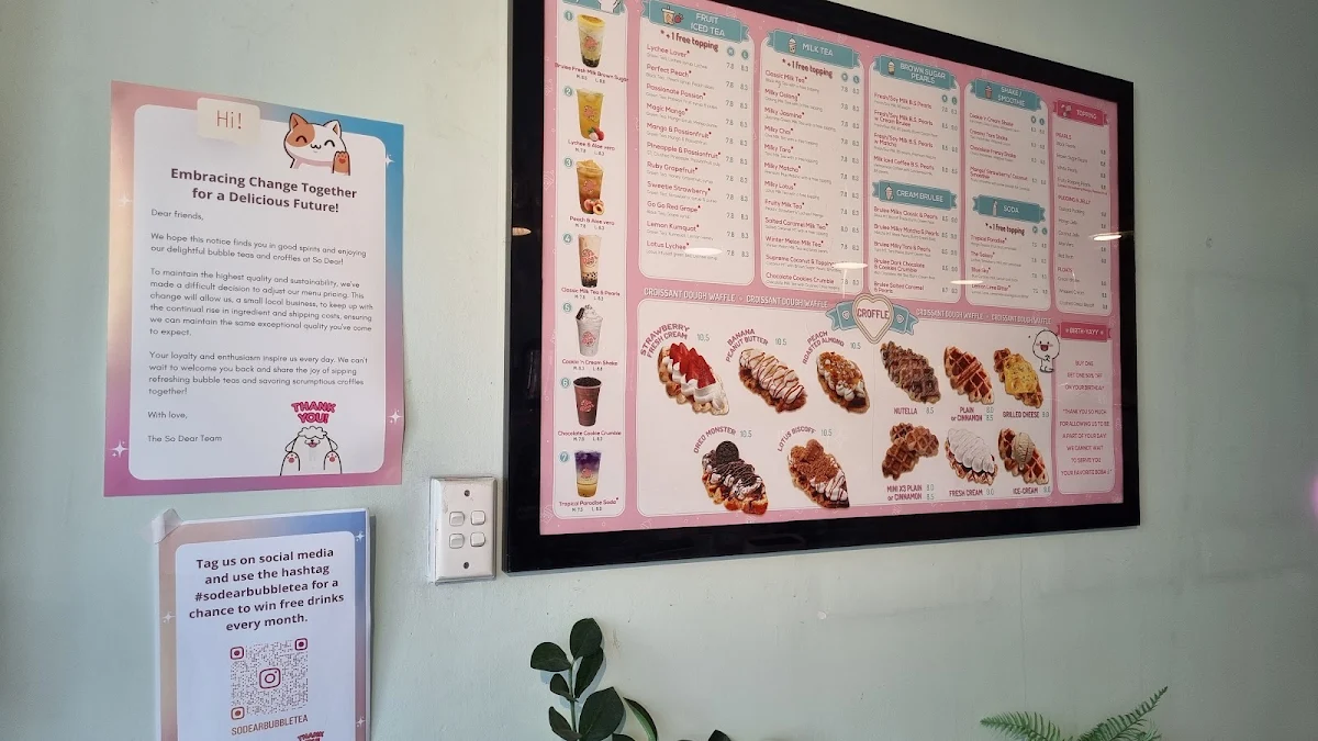 Menu, Bobi Boba | Bingsu & Bubble tea