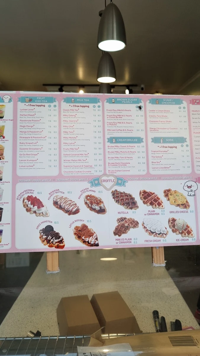 Menu, Bobi Boba | Bingsu & Bubble tea