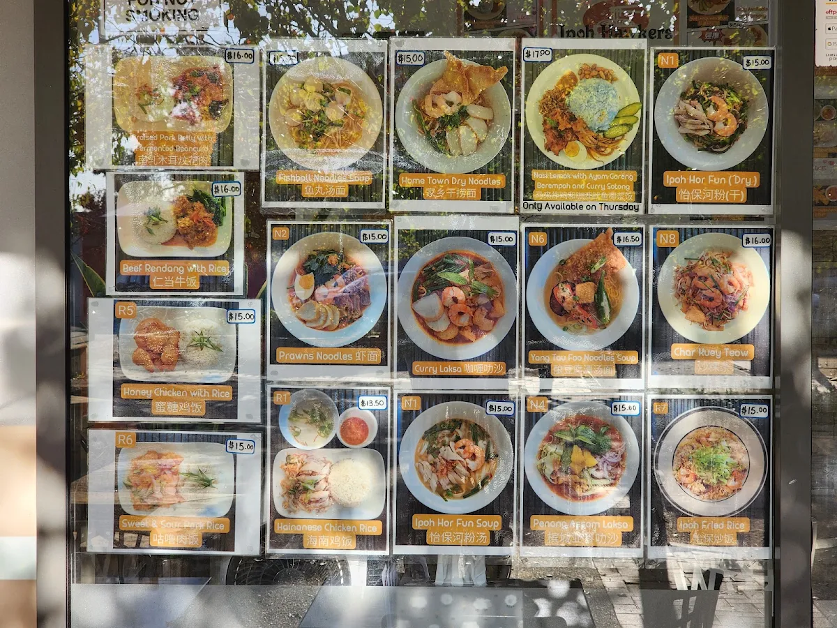 Menu, Ipoh Hawkers