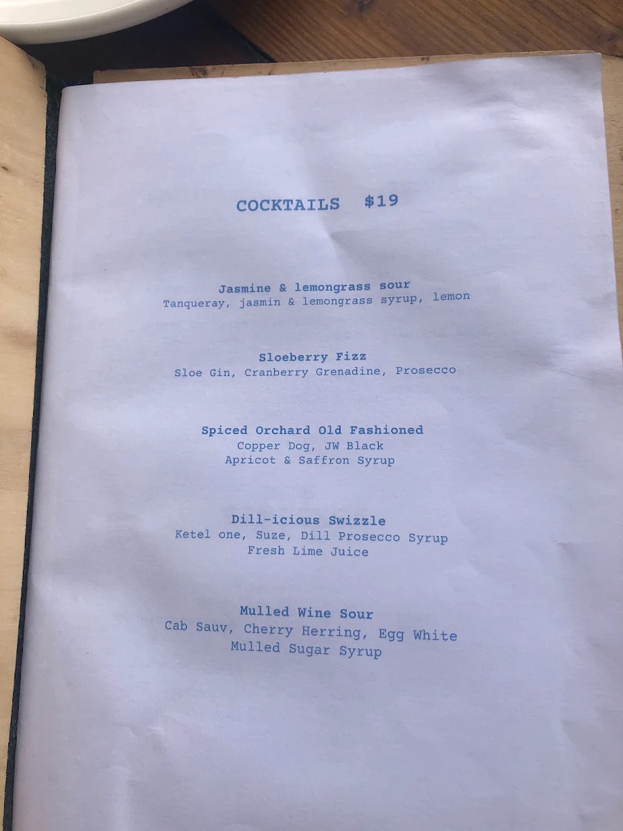 Menu, Rocker
