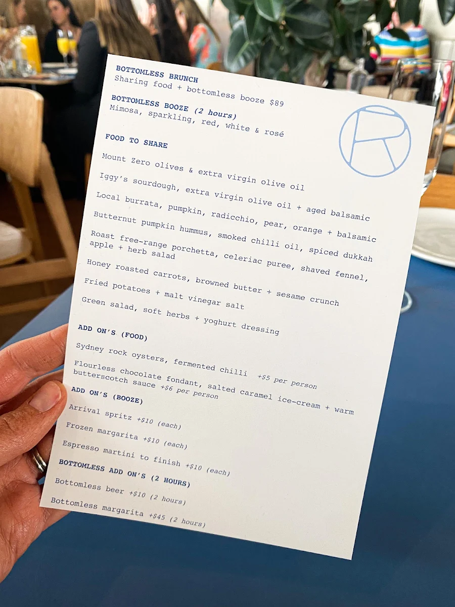 Menu, Rocker