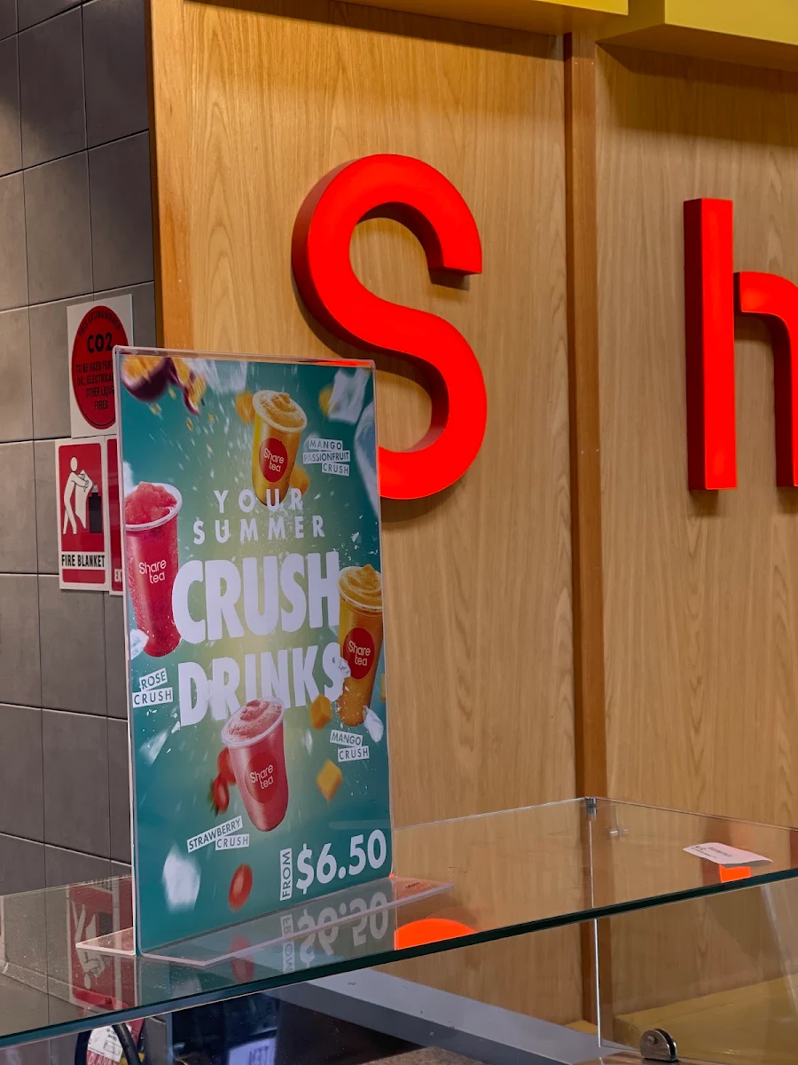 Menu, Sharetea Monash University