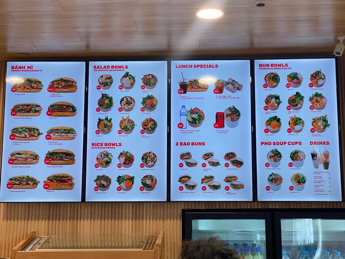 Menu, Bammi Lonsdale