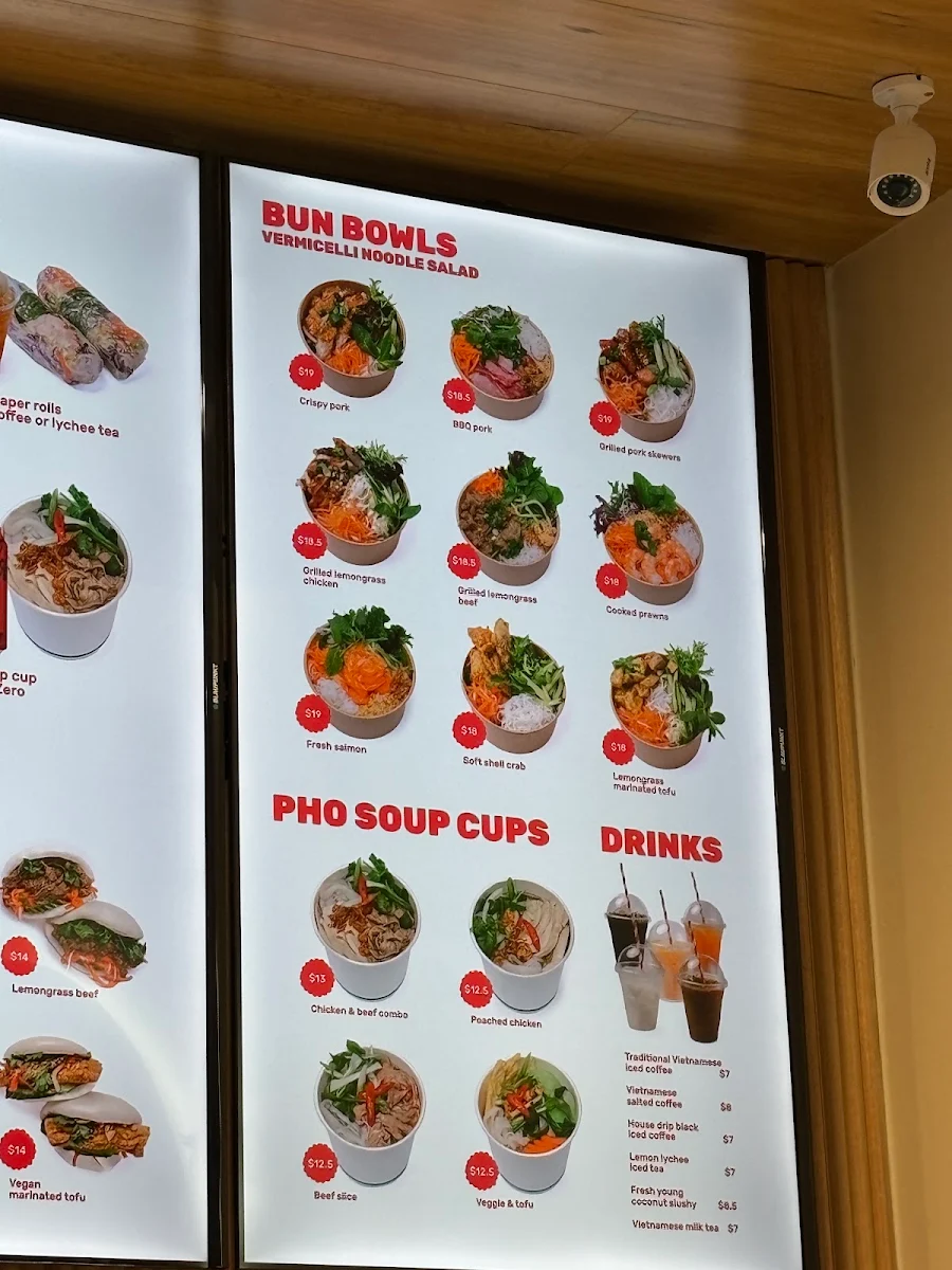 Menu, Bammi Lonsdale