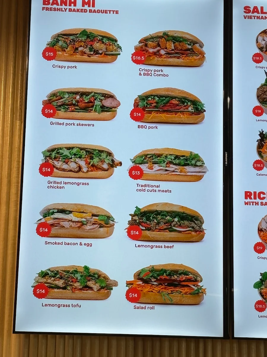 Menu, Bammi Lonsdale