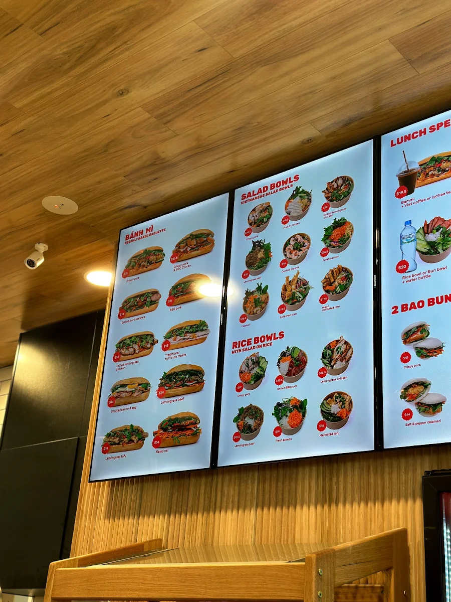 Menu, Bammi Lonsdale