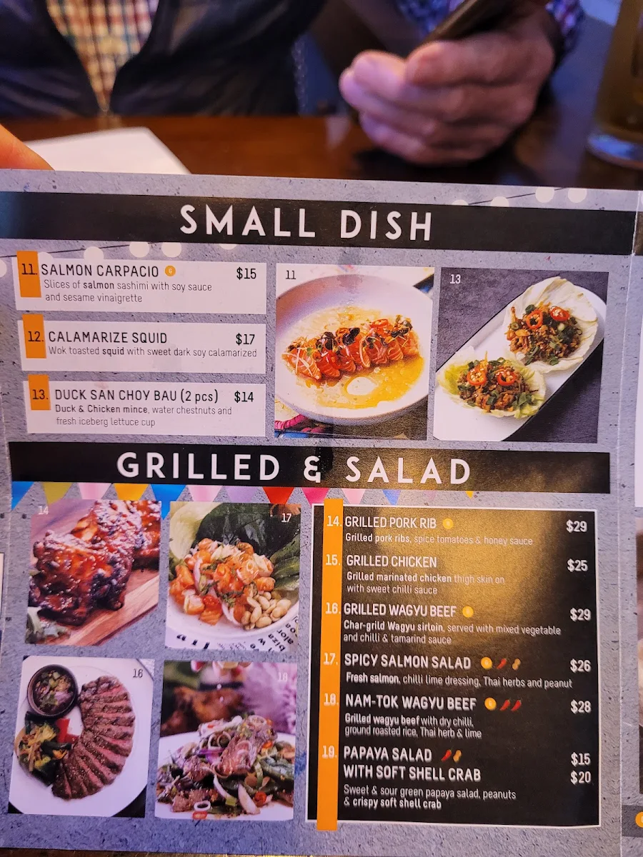 Menu, Kinn+Derm