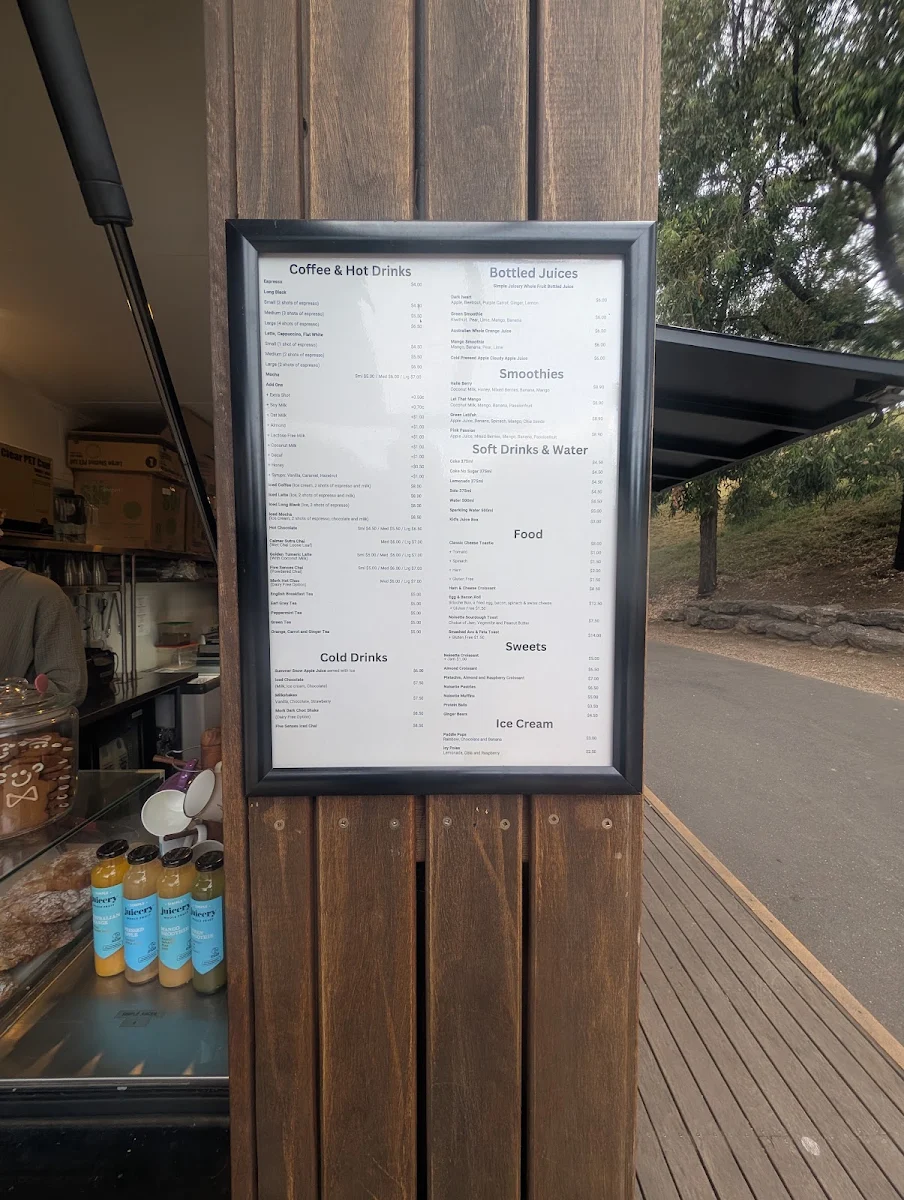 Menu, Gather: Food, coffee & Co