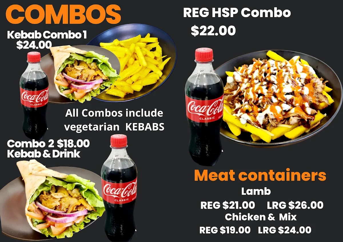 Menu, Charcoal Shish Kebabs