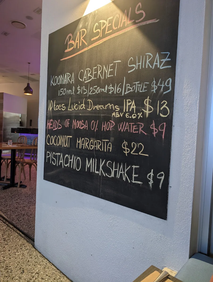 Menu, Green Zebra Restaurant & Bar