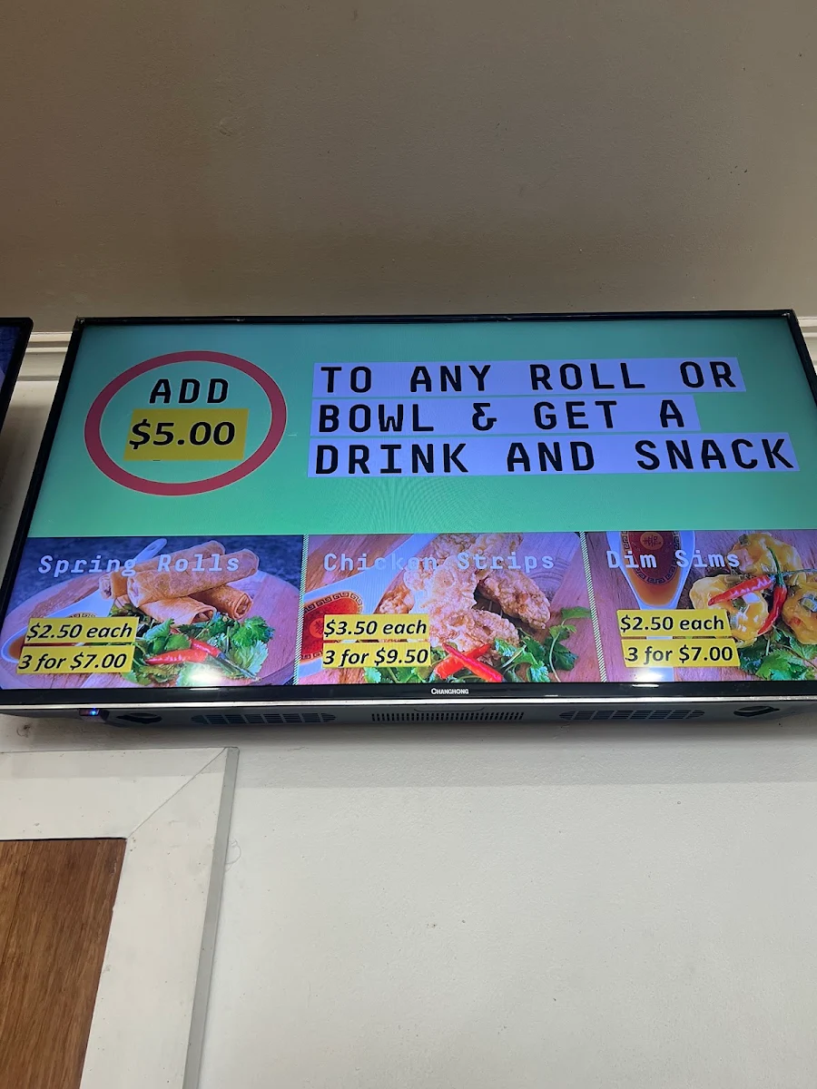 Menu, Rolly Poly