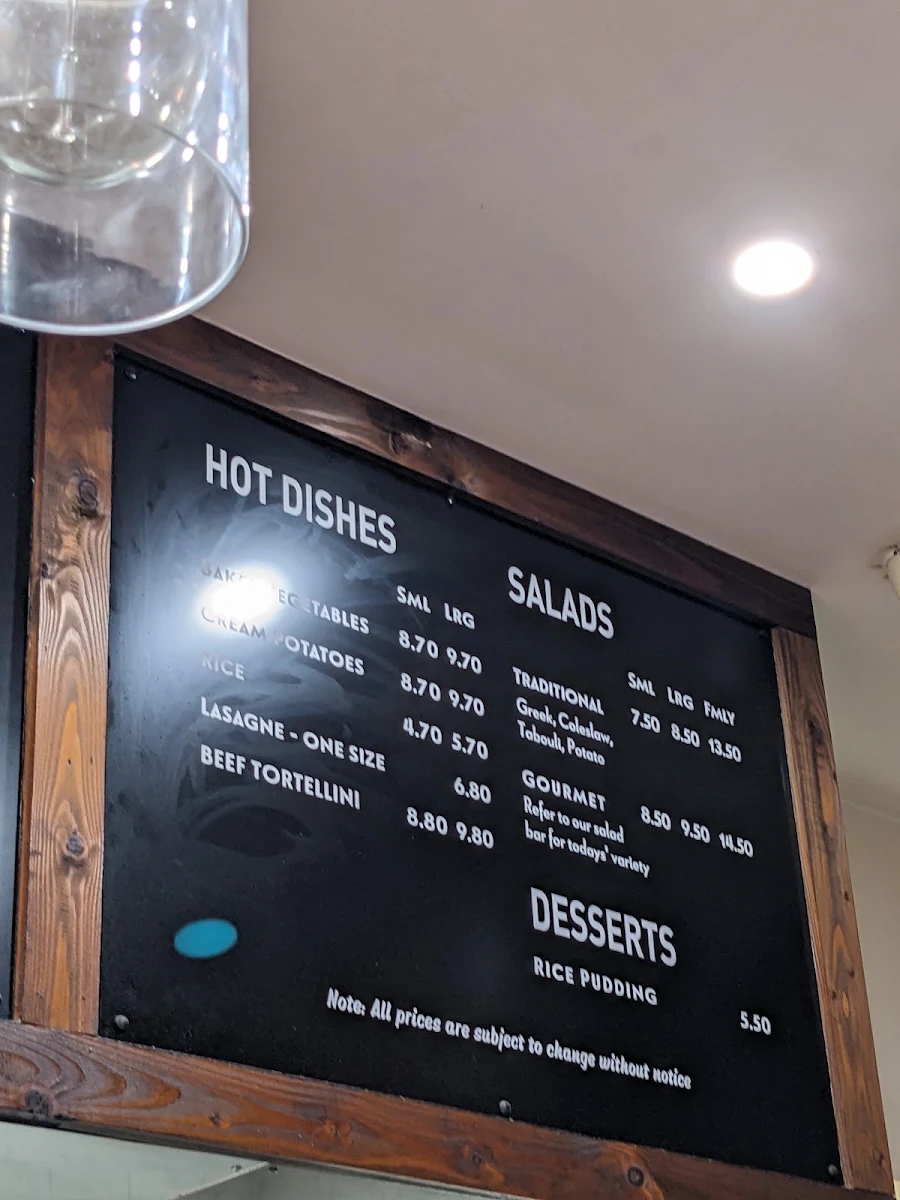 Menu, The Dulwich Hill Chicken Shop
