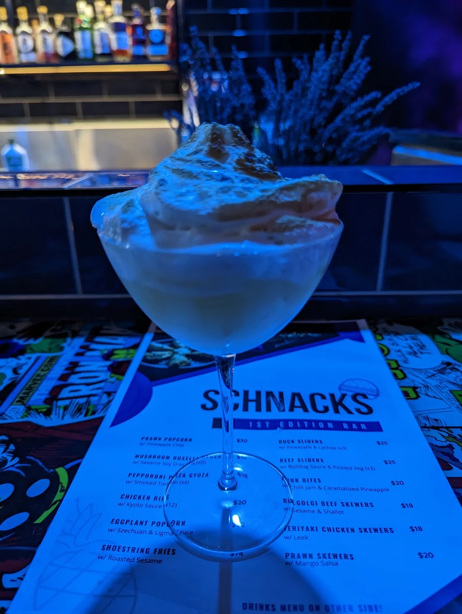 Menu, 1st Edition Bar (Interactive Cocktail lounge and dining)