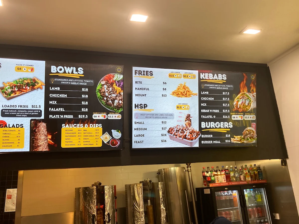Menu, The Hungry Owl