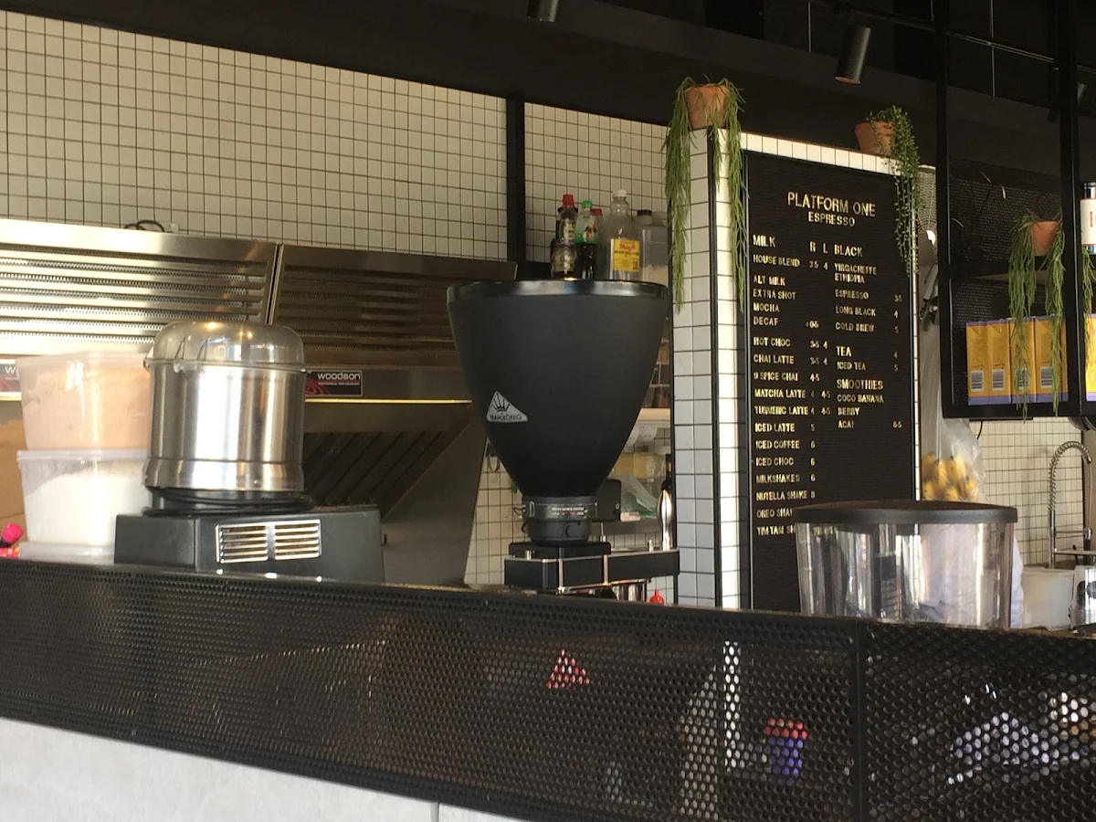 Menu, Platform One Espresso