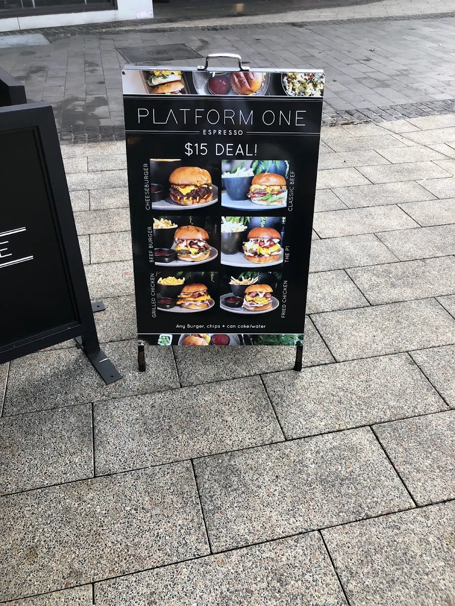 Menu, Platform One Espresso