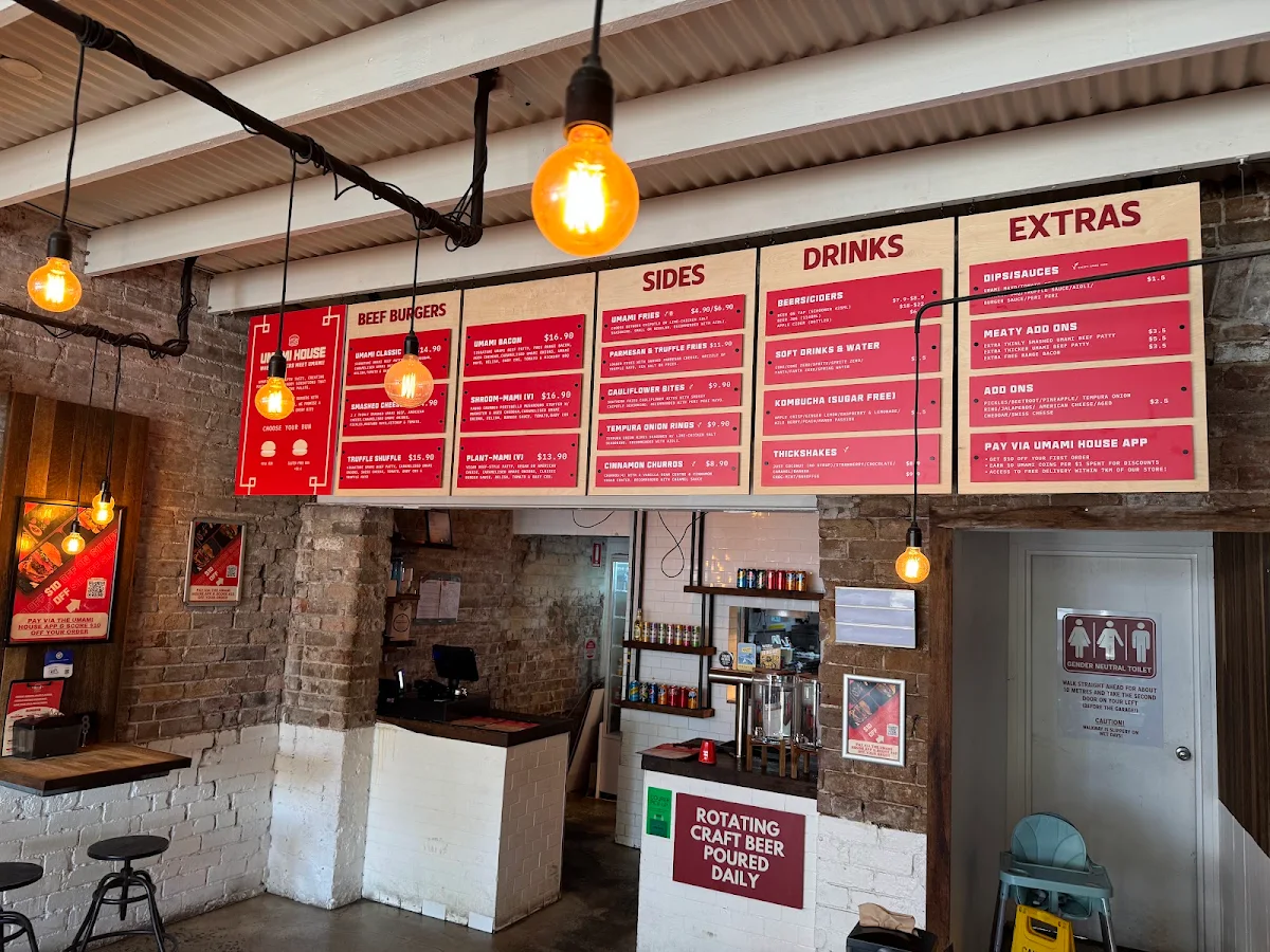 Menu, Umami House
