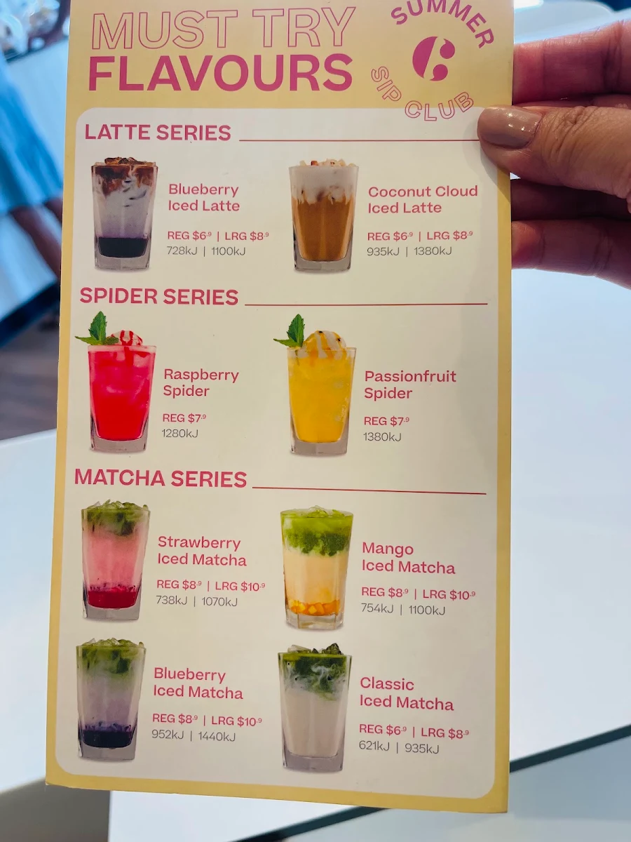 Menu, The Coffee Club Café