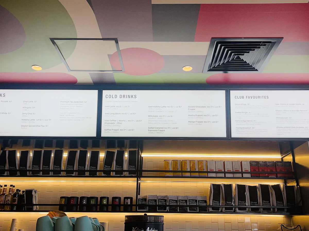 Menu, The Coffee Club Café